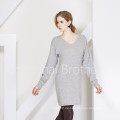 Dame Mode Kaschmir Kleid Pullover 16brss110